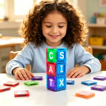 Magnetic Tiles Letters Learn Set